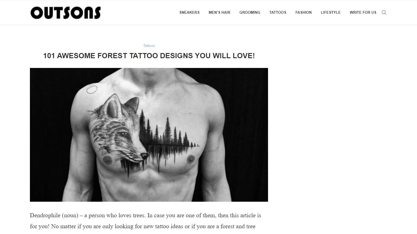 101 Awesome Forest Tattoo Designs You Will Love! - Outsons